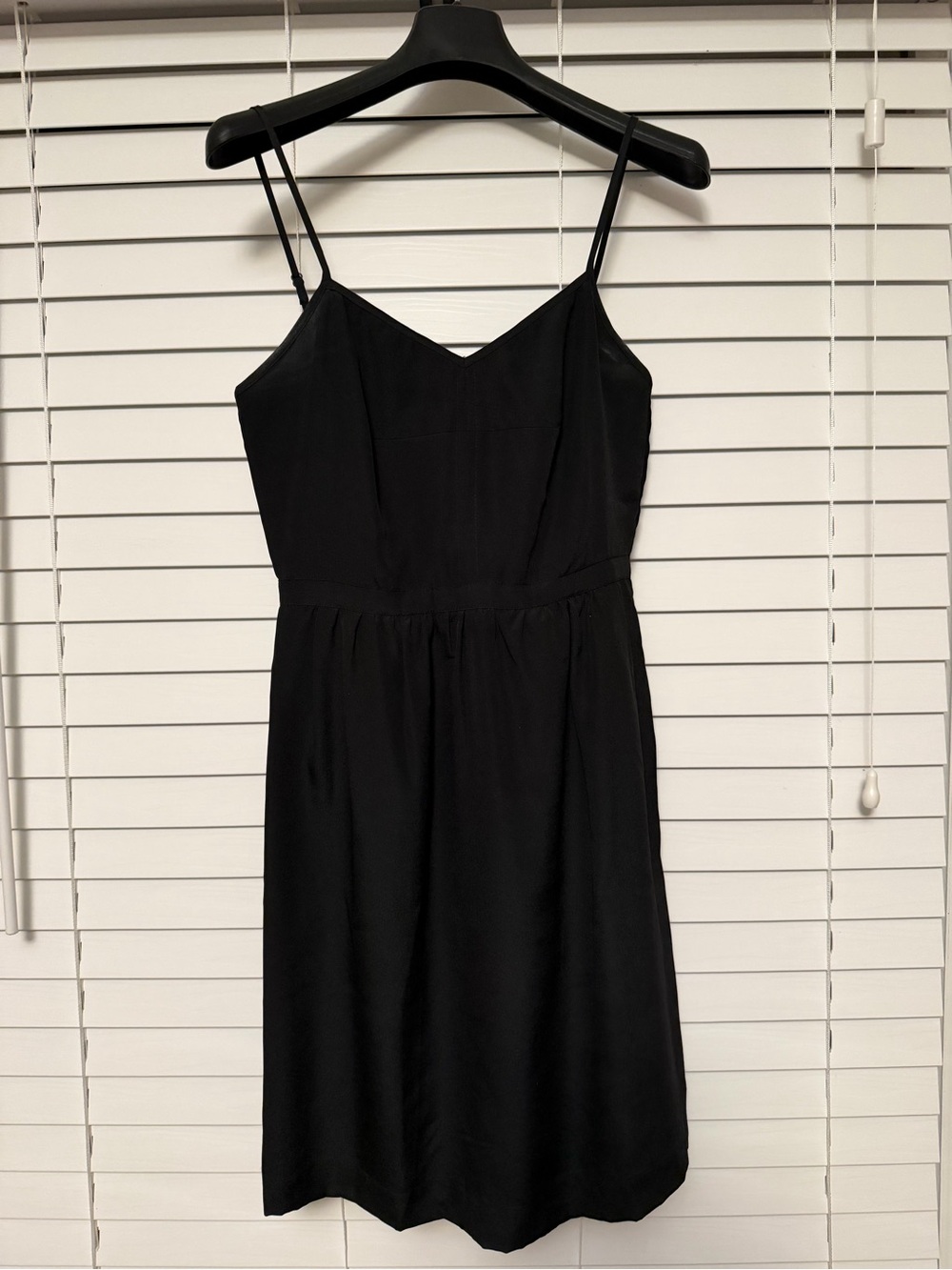 J. Crew Black Spaghetti Strap Mini Dress